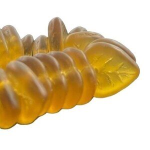 Wild Things Beads 25 Per Strand Leaf Bead Glass Golden Side Drilled Hole Jewelry
